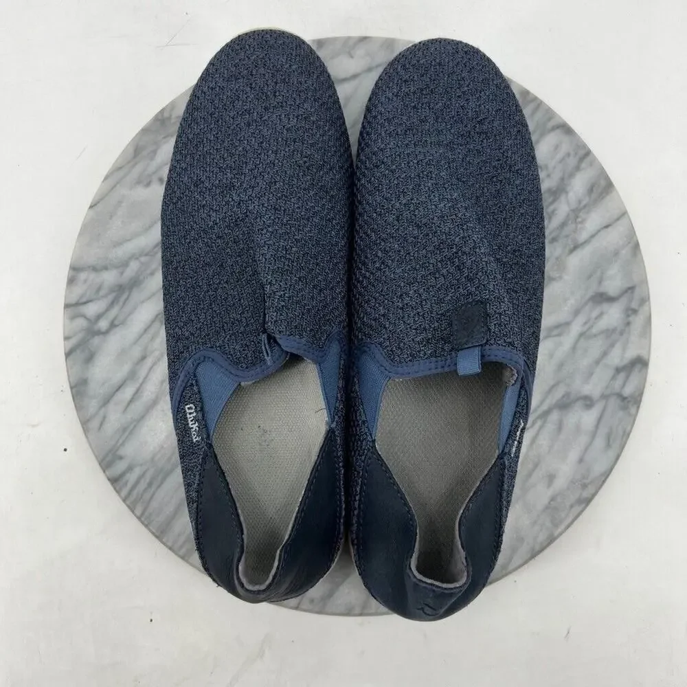 Olukai Mens 13 Shoes Blue Alapa Slip On Low Top Breathable Comfort Beach Loafer‎